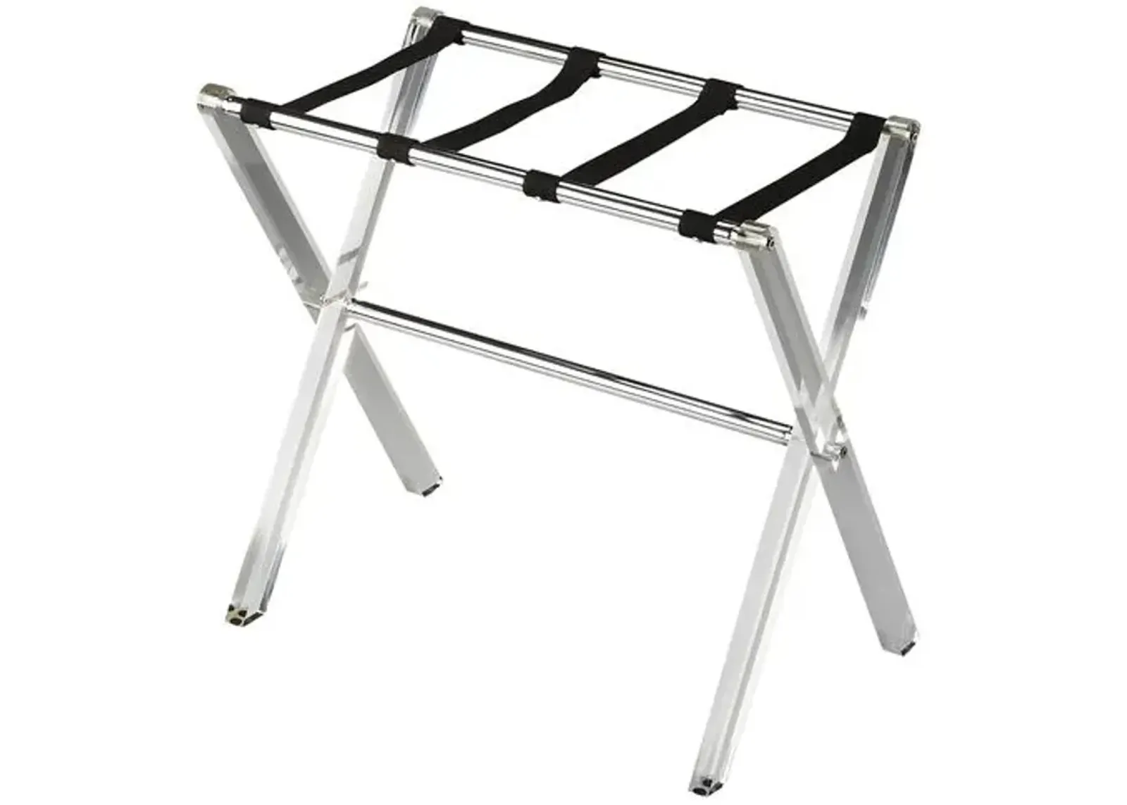 Milly Clear Folding Acrylic Luggage Rack