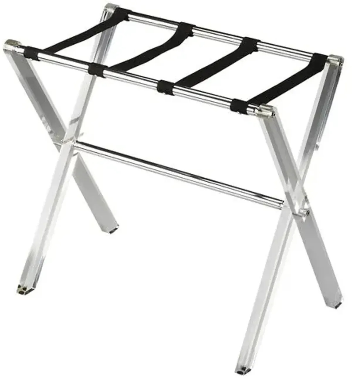 Milly Clear Folding Acrylic Luggage Rack