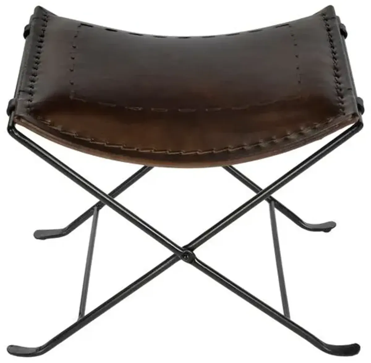 Emerson Accent Stool - Brown