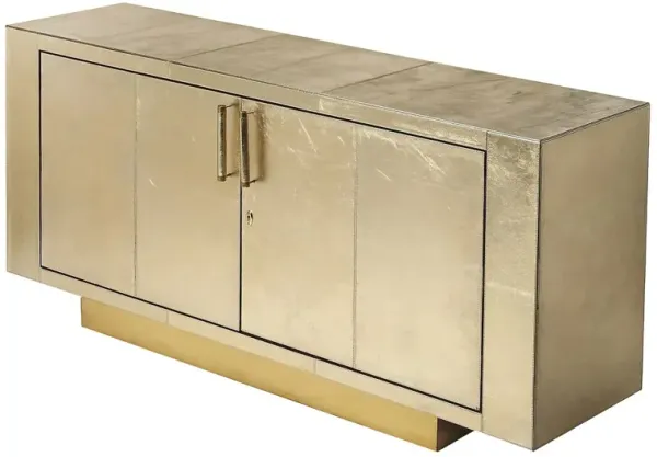 Jude Leather 70" Buffet Sideboard - Gold