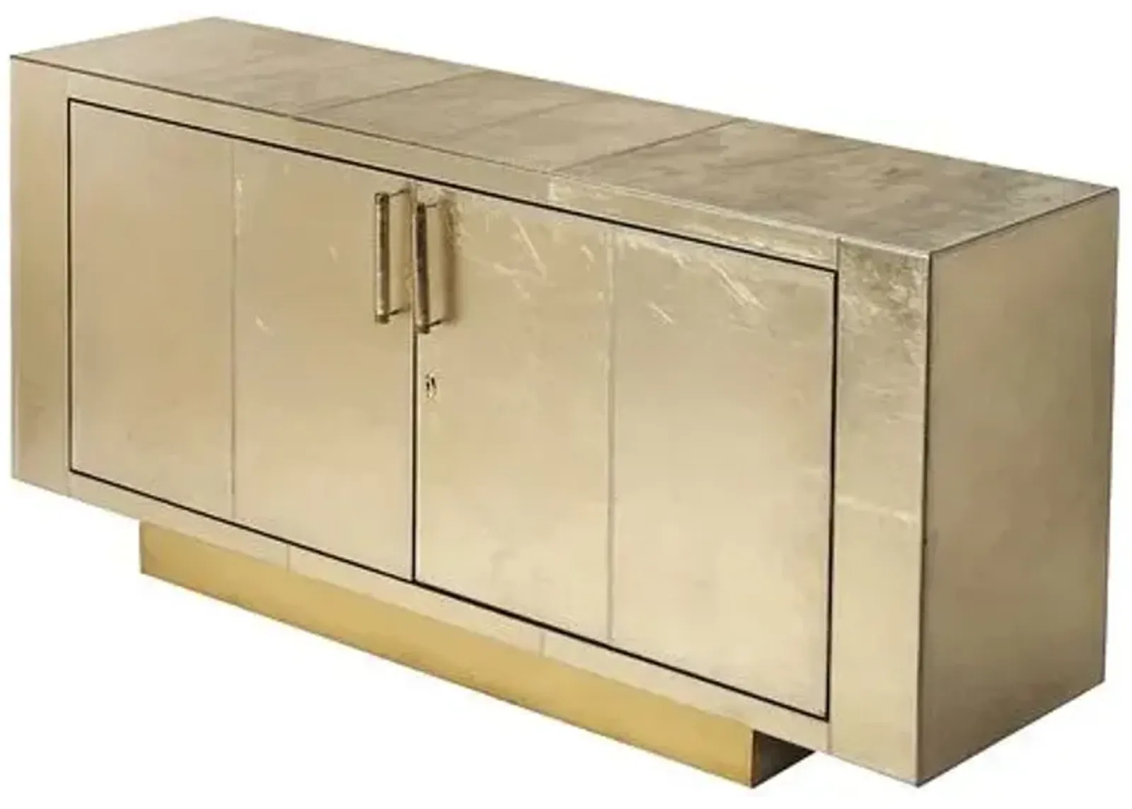 Jude Leather 70" Buffet Sideboard - Gold