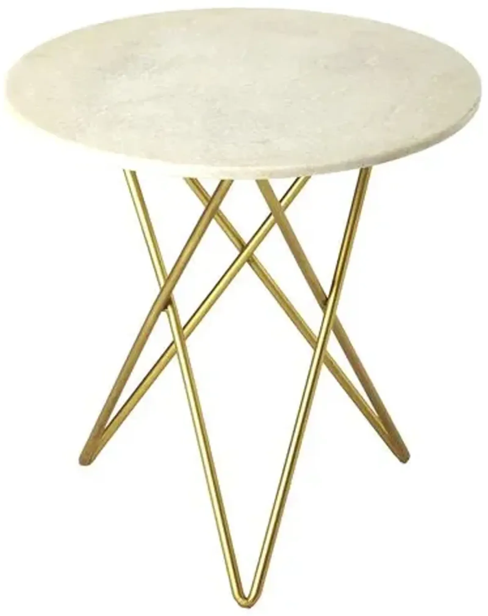 Clara Marble Bunching Table - Gold