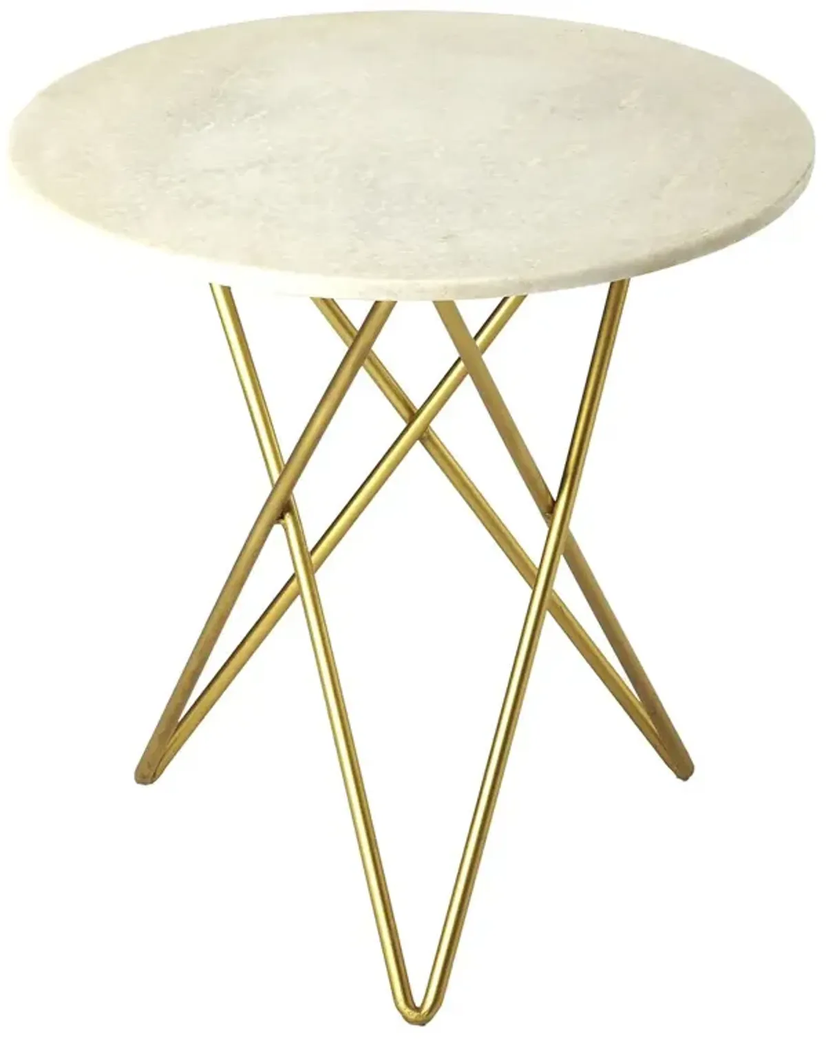 Clara Marble Bunching Table, Gold
