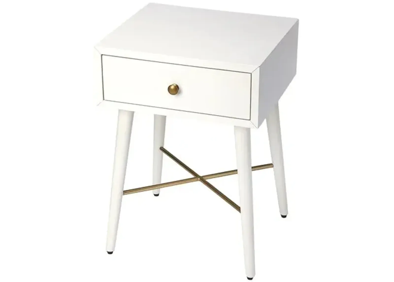 Landon End Table - White