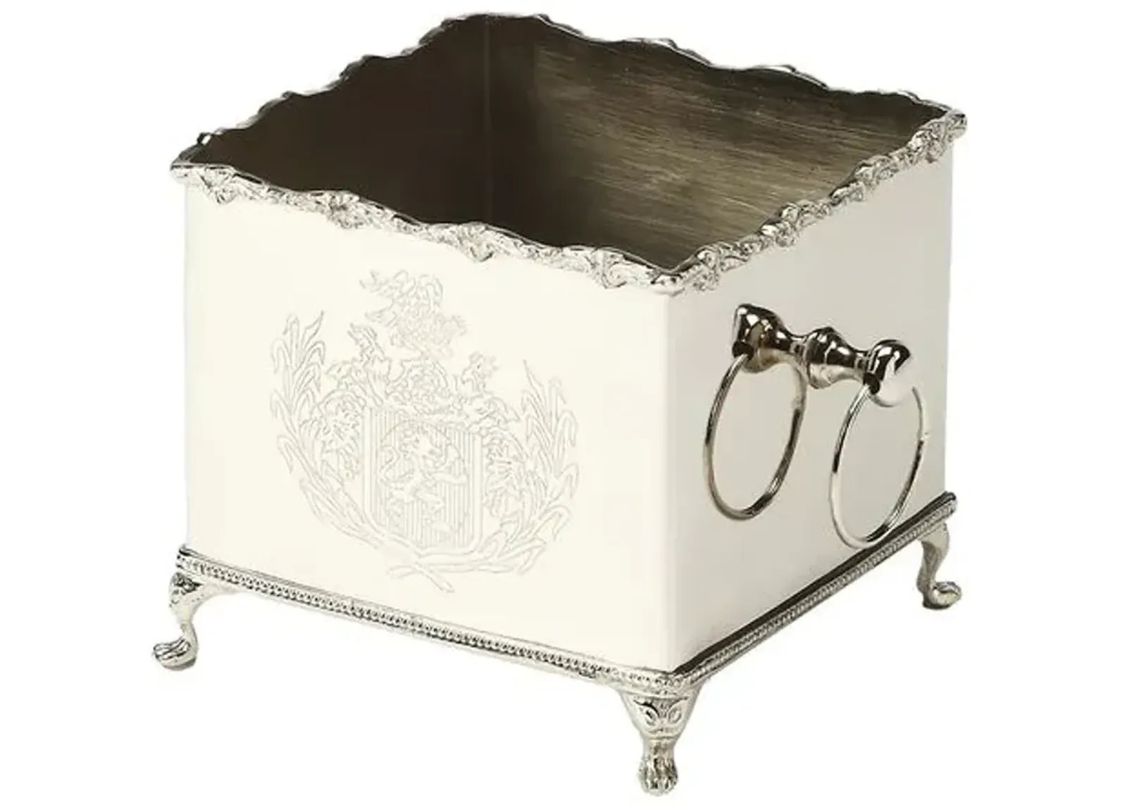 Mia Silver Planter - Silver - 6Hx6.5Wx6.5D in