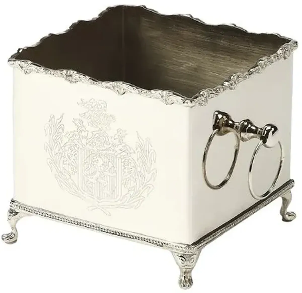 Mia Silver Planter - Silver - 6Hx6.5Wx6.5D in