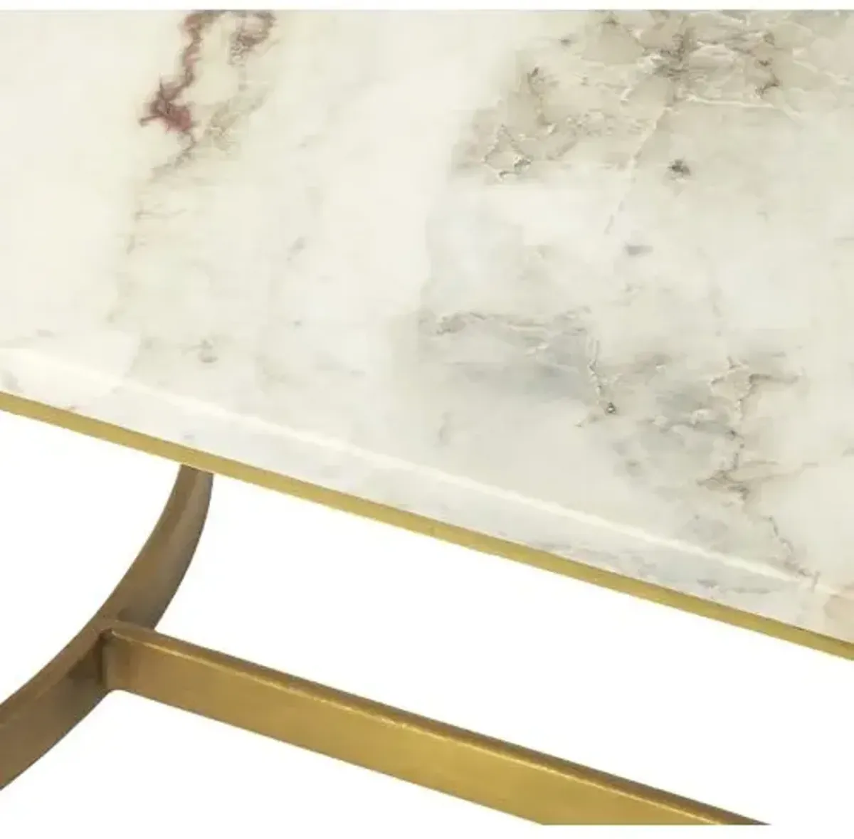 Lincoln Marble Coffee Table - Ivory