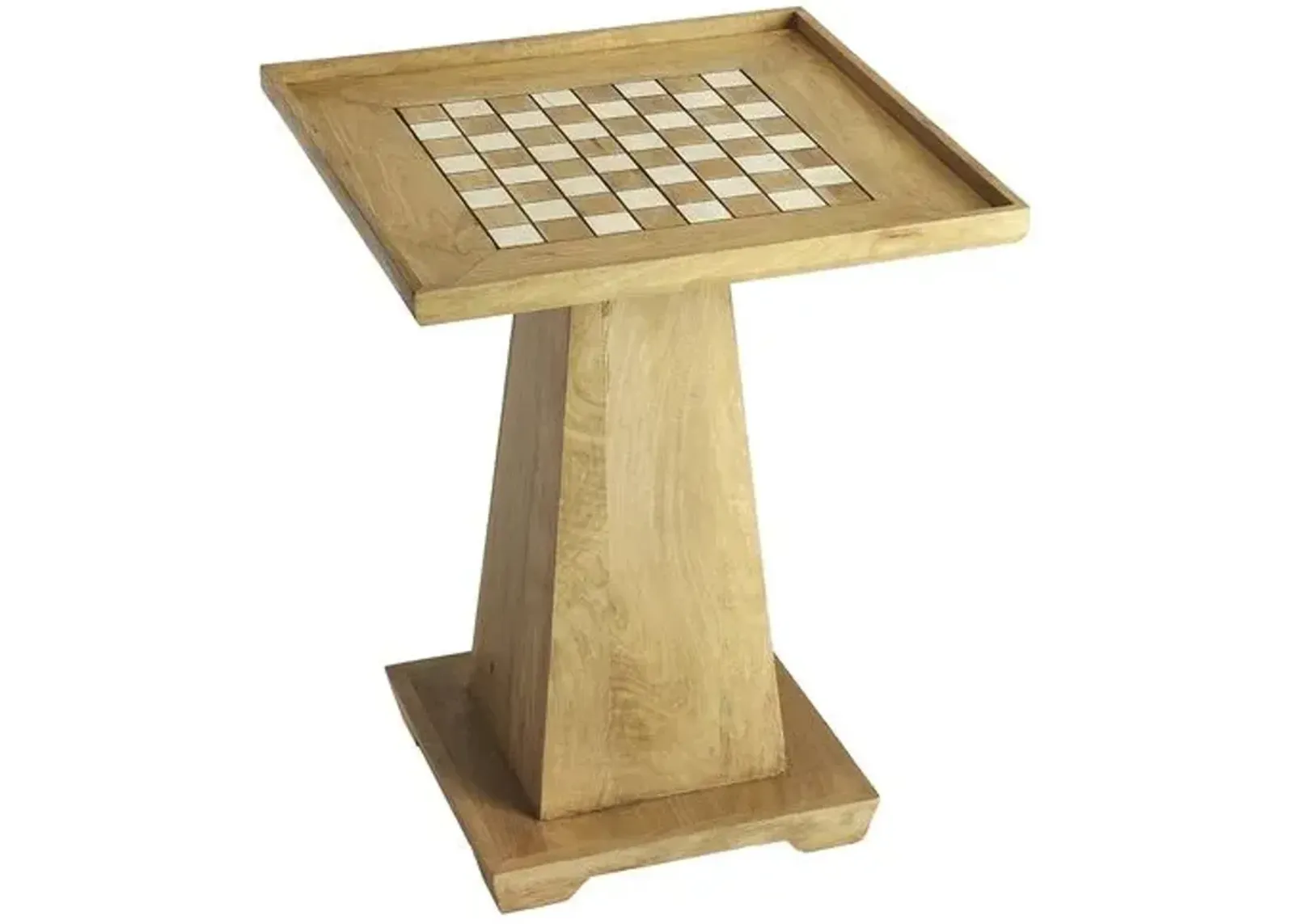 Fiona Game Table - Natural Mango - Handcrafted - Brown