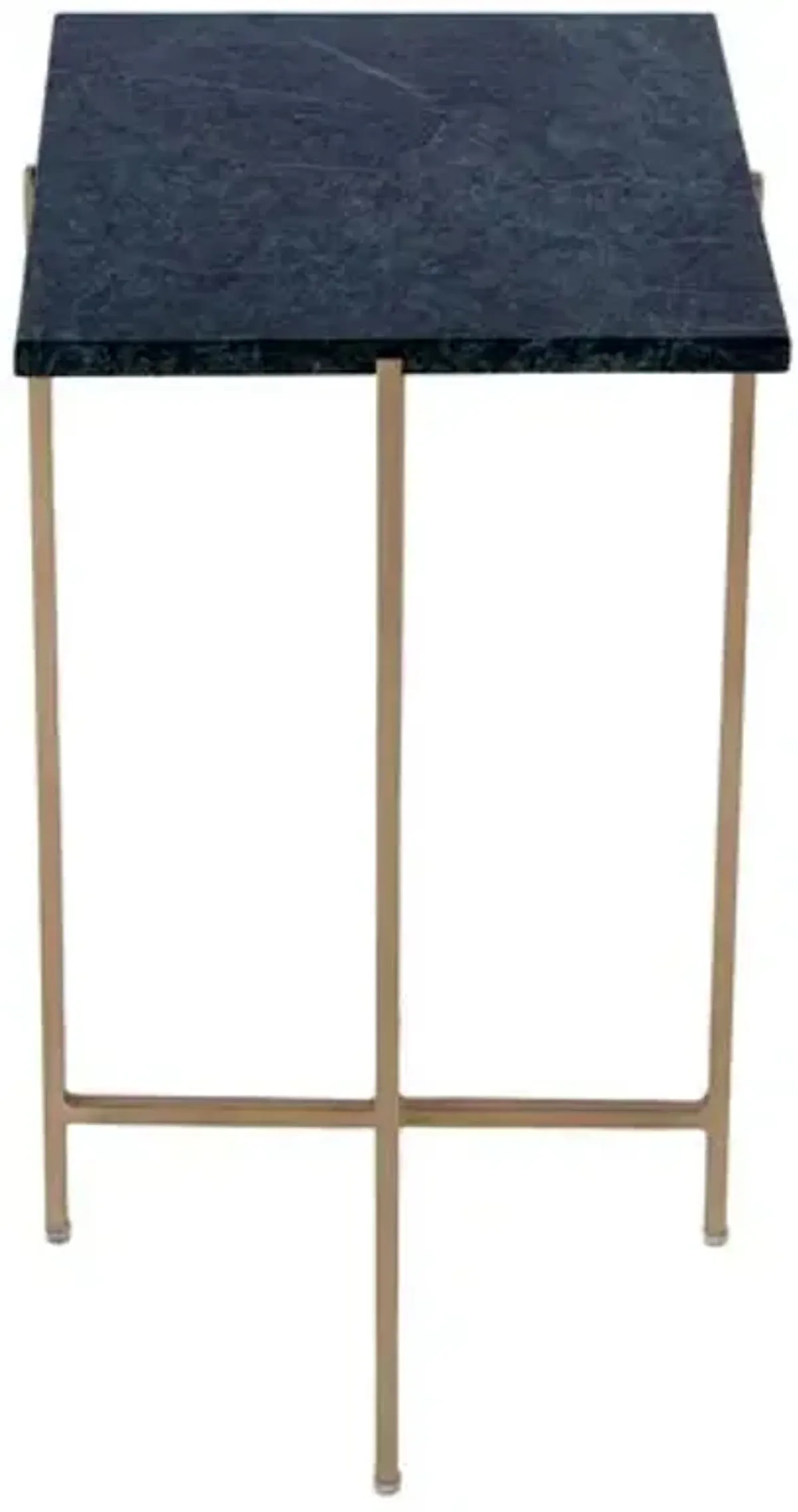 Dylan Square Marble Side Table - Green