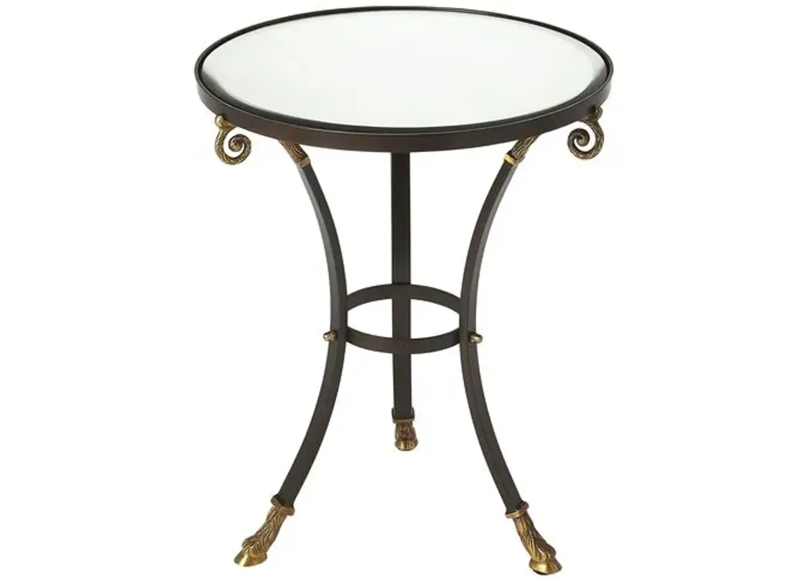 Emilia Glass Side Table - Black