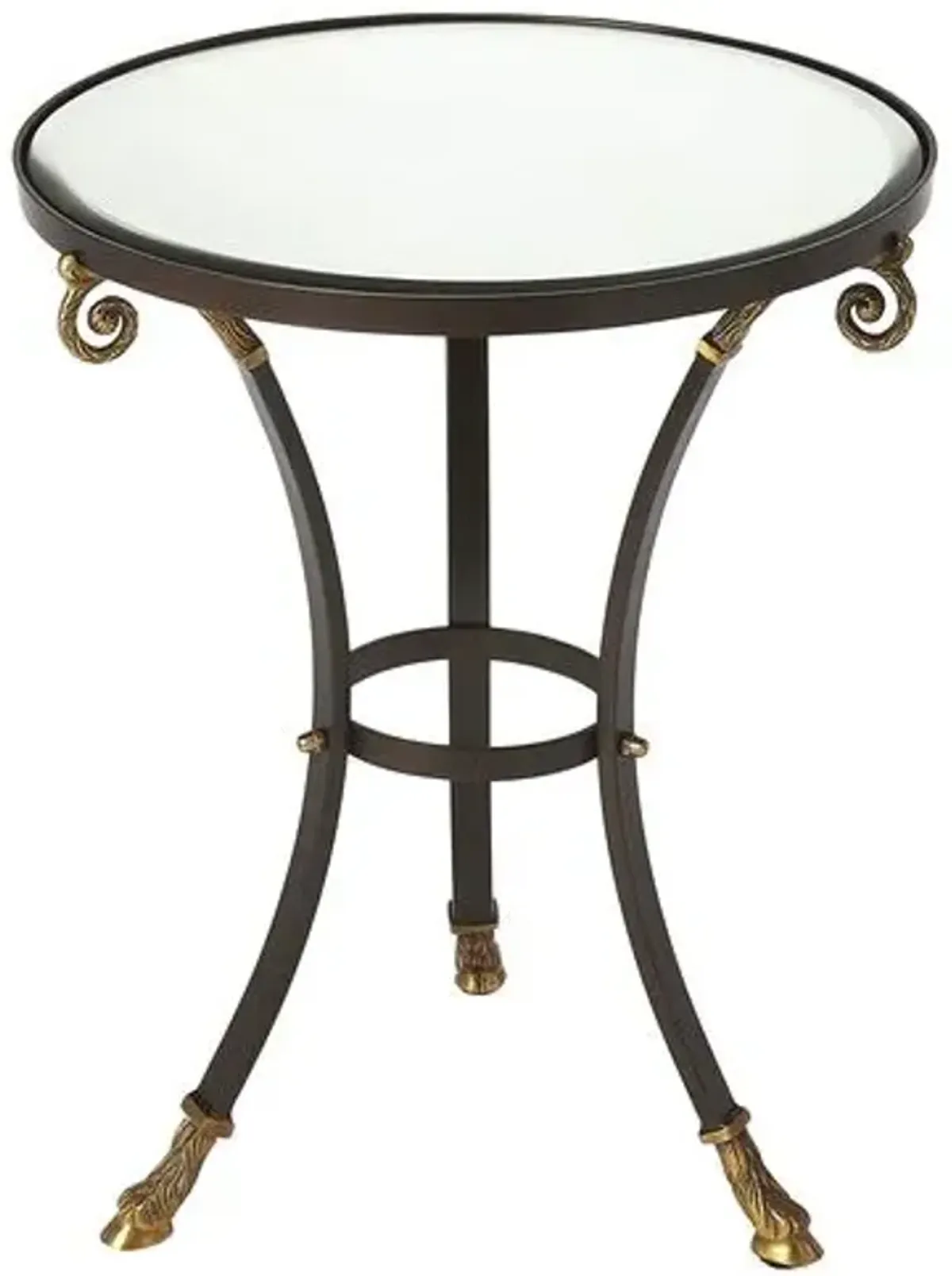 Emilia Glass Side Table - Black