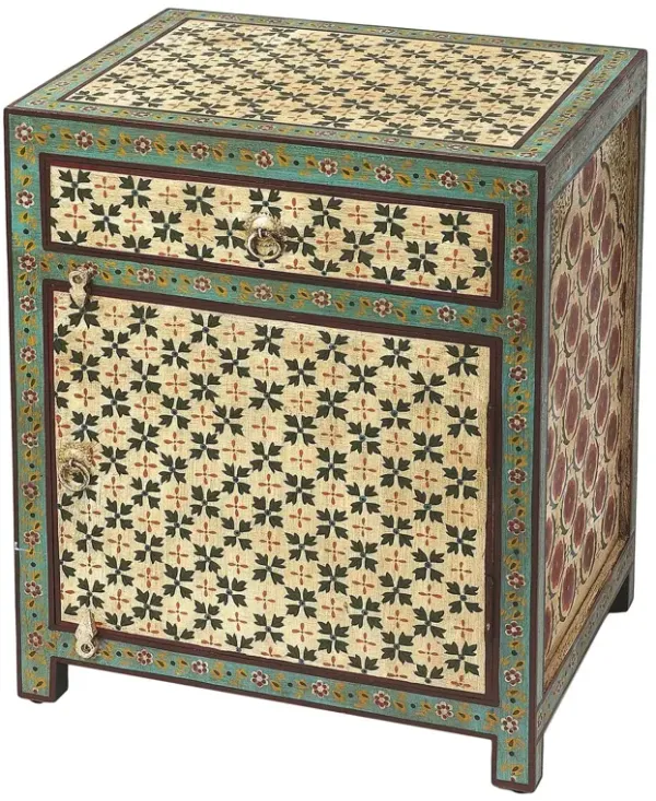 Colton Hand Painted Chest, Multicolor