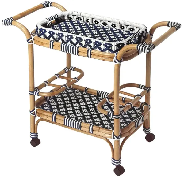 Cara Rattan Bar Cart