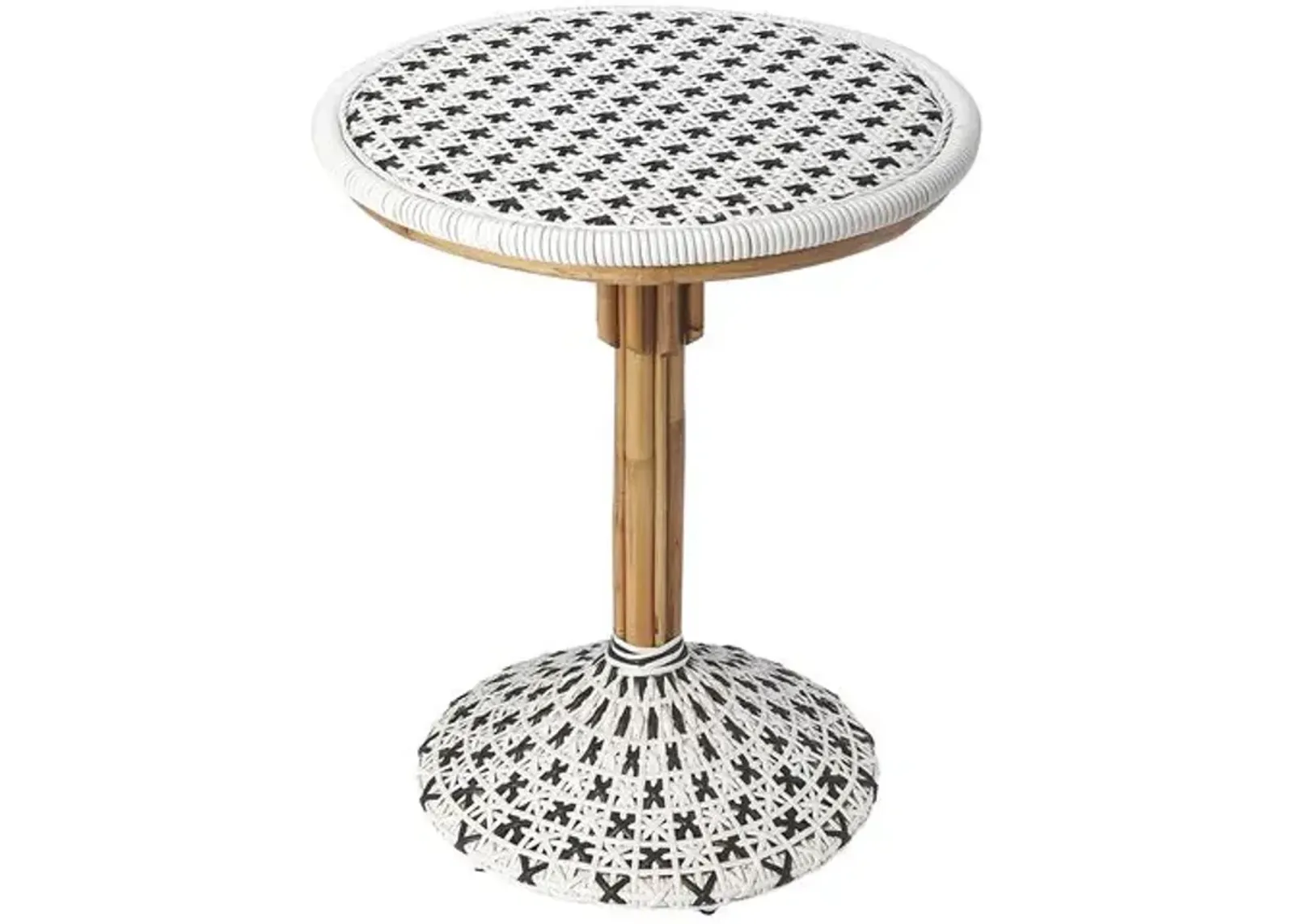 Bennett Rattan Bistro Table - Black