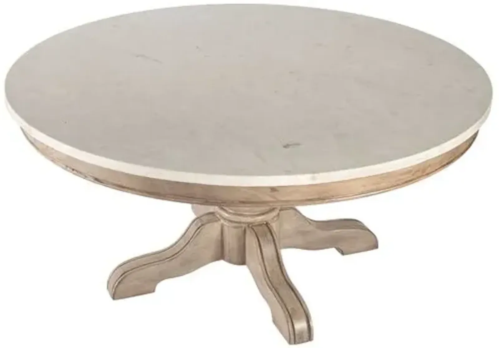 Liam Round Marble Top Coffee Table - Beige