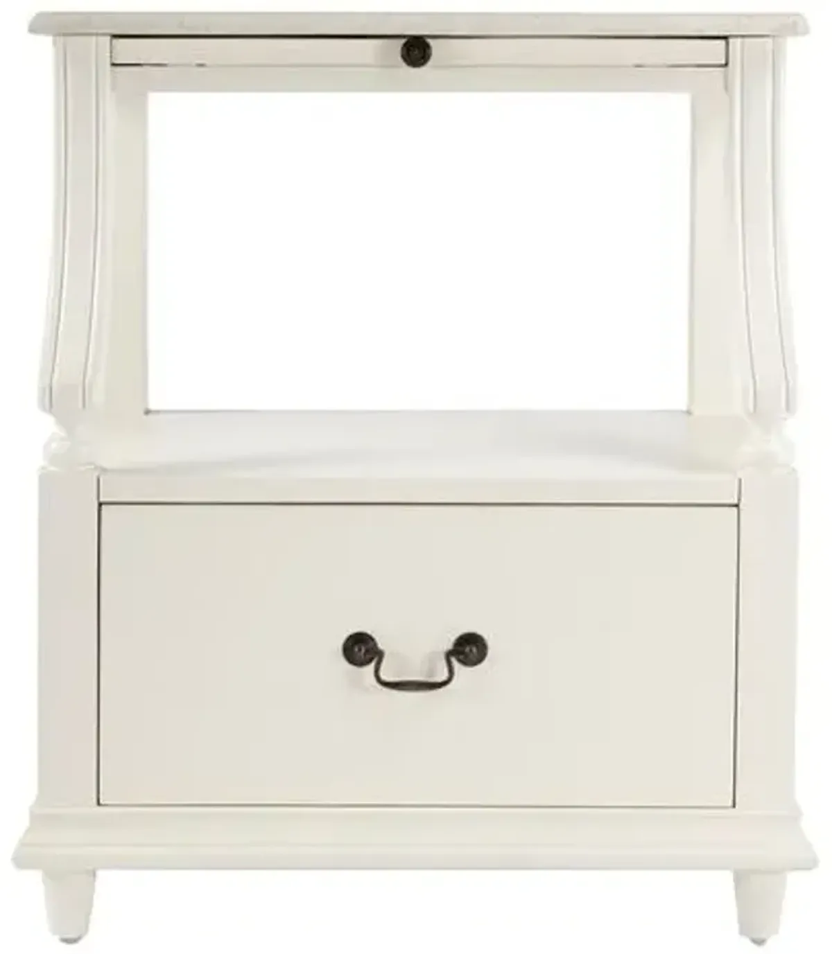 Liam Marble 1-Drawer Nightstand