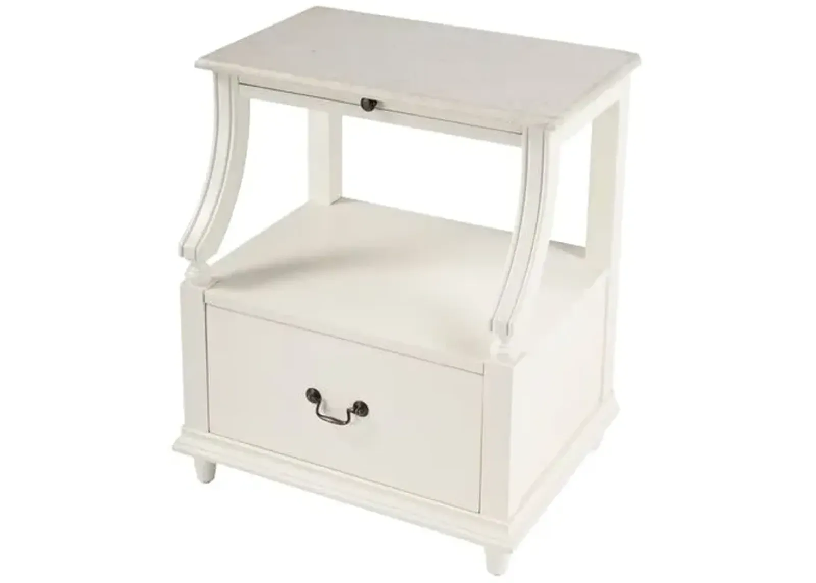 Evelyn Marble 1-Drawer Nightstand