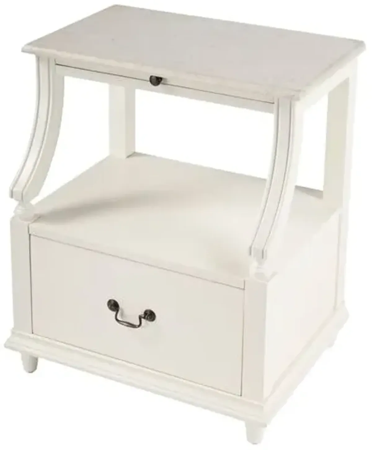 Liam Marble Top 1-Drawer Nightstand/Side Table