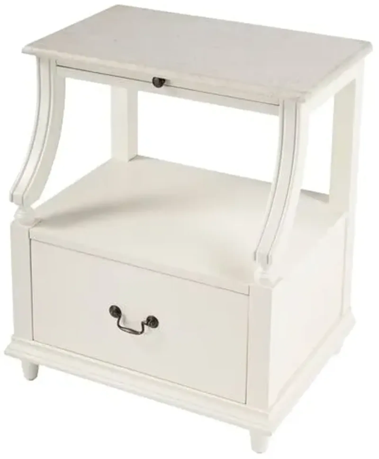 Liam Marble 1-Drawer Nightstand