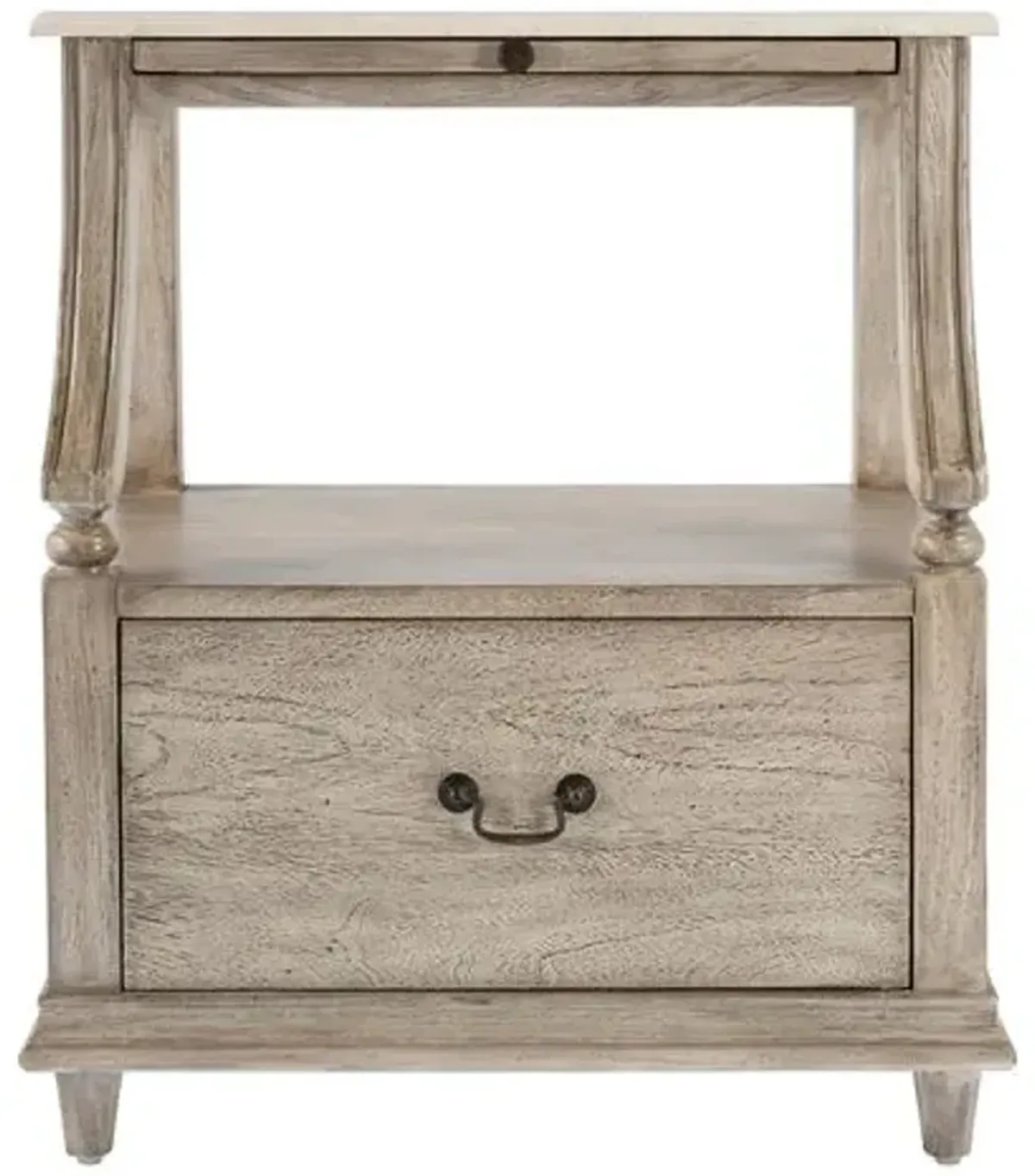 Liam Marble 1-Drawer Nightstand