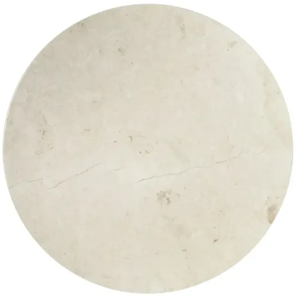 Liam 44" Marble Top Round Pedestal Dining Table