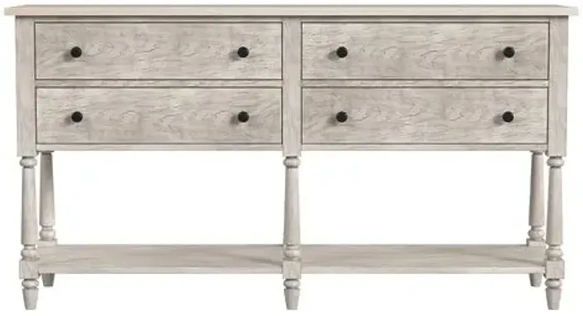 Liam Marble Top Sideboard - Gray