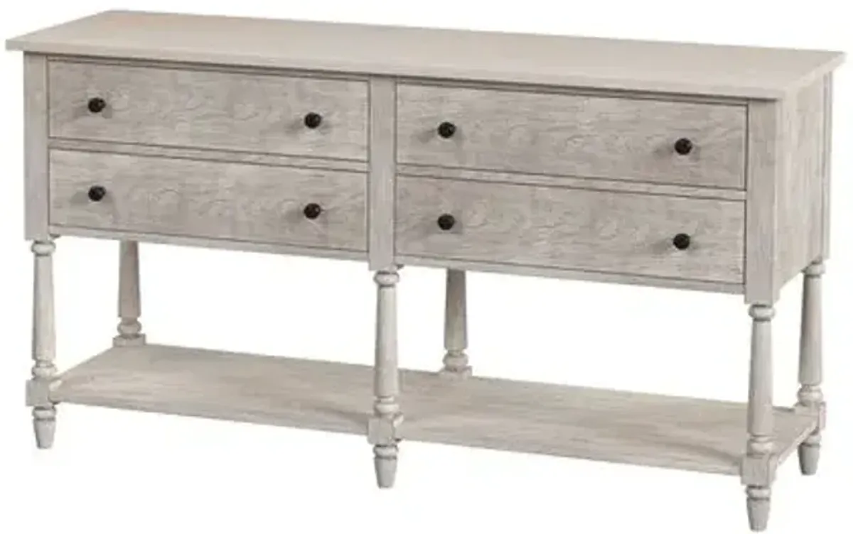 Liam Marble Top Sideboard - Gray