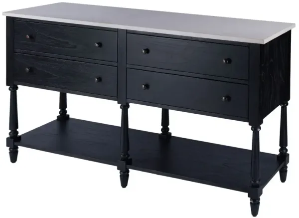 Liam Marble Top Sideboard