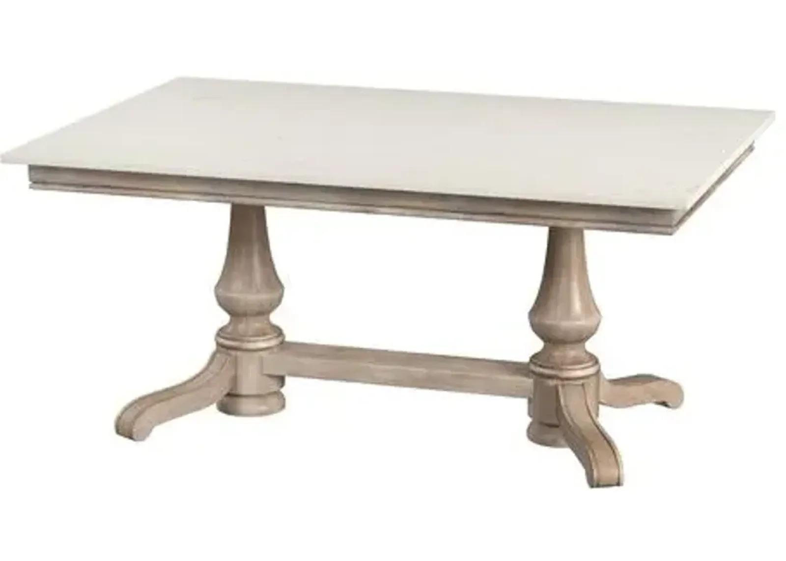 Liam Rectangular Marble Dining Table - Sandalwood Beige