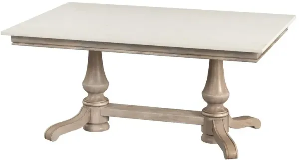 Liam Rectangular Marble Dining Table, Sandalwood Beige
