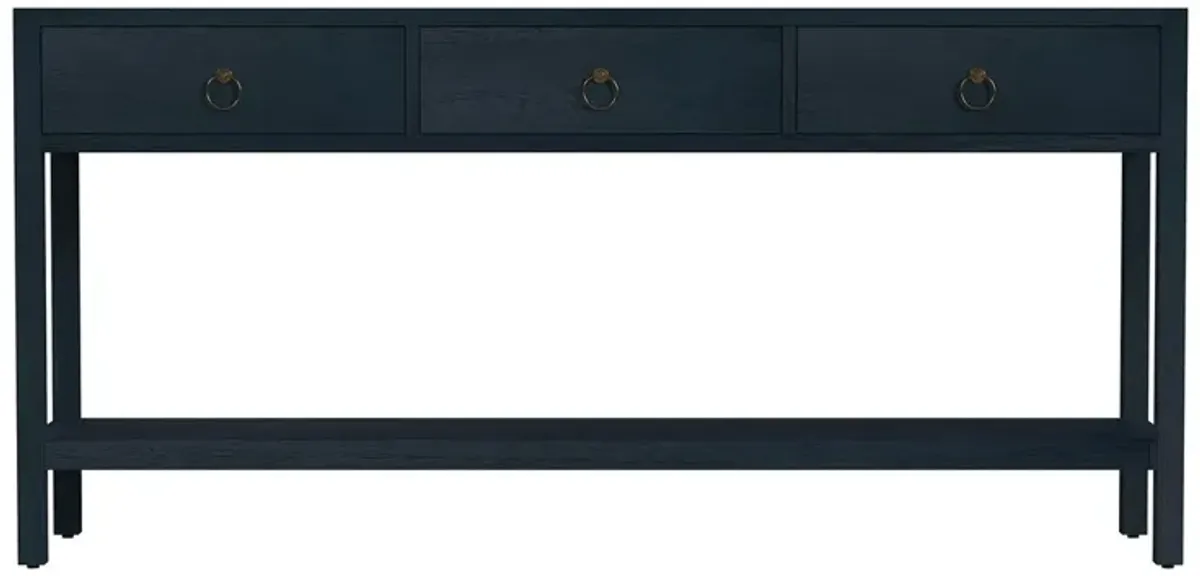 Sully 3-Drawer 65" Console Table w/ Lower Open Shelf