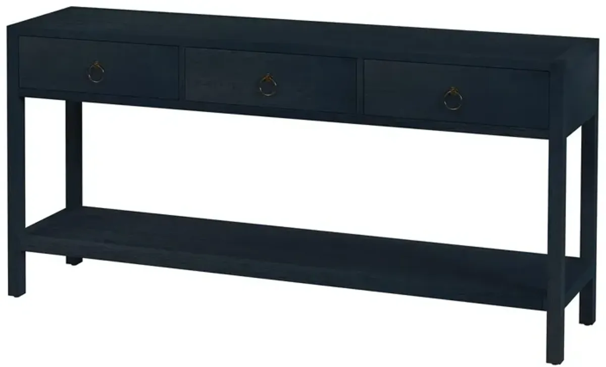 Sully 3-Drawer 65" Console Table w/ Lower Open Shelf