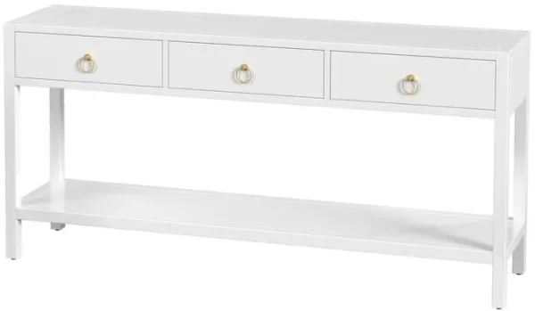 Sully 3-Drawer 65" Console Table w/ Lower Open Shelf