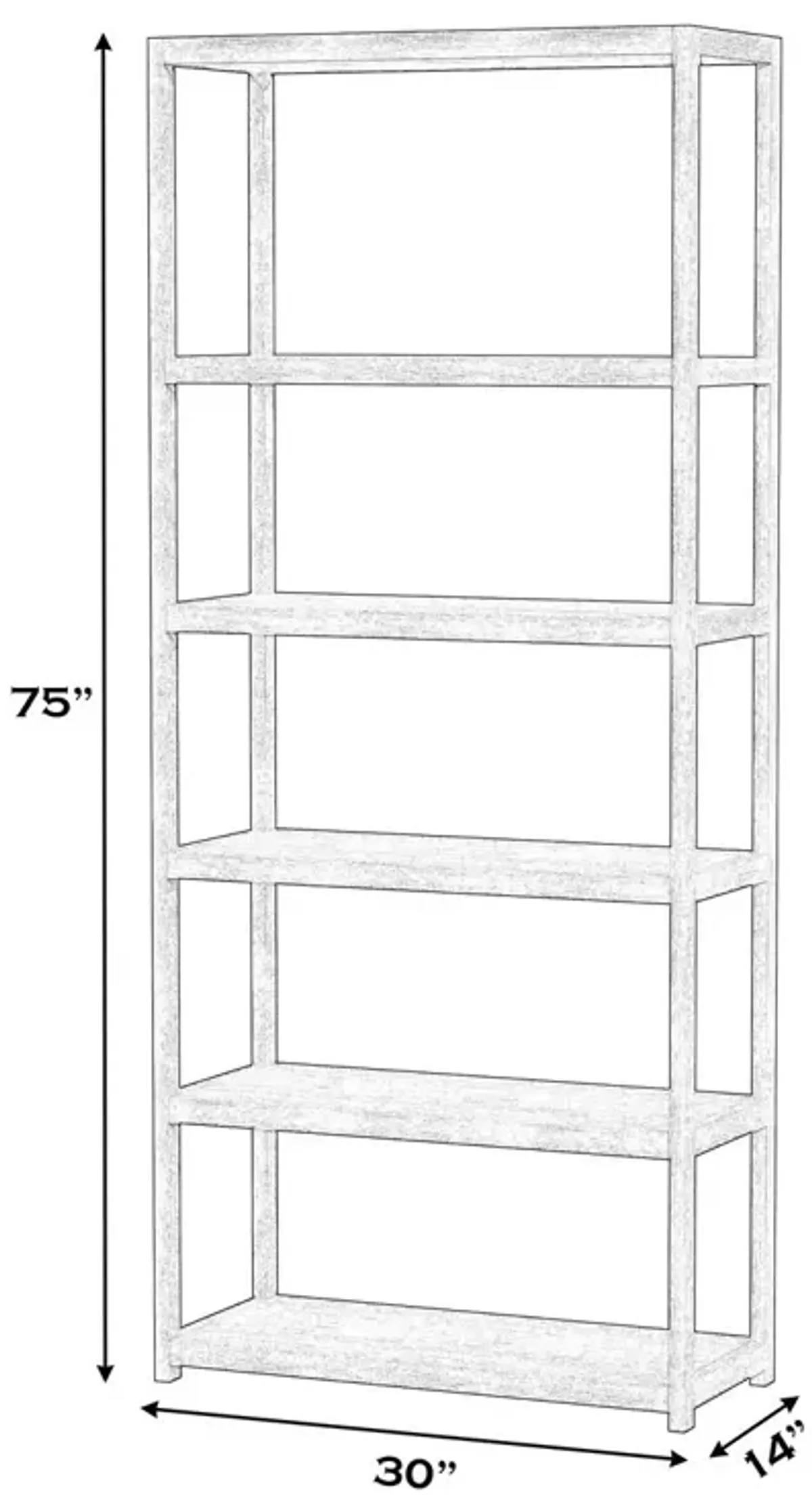 Sully Etagere Bookcase