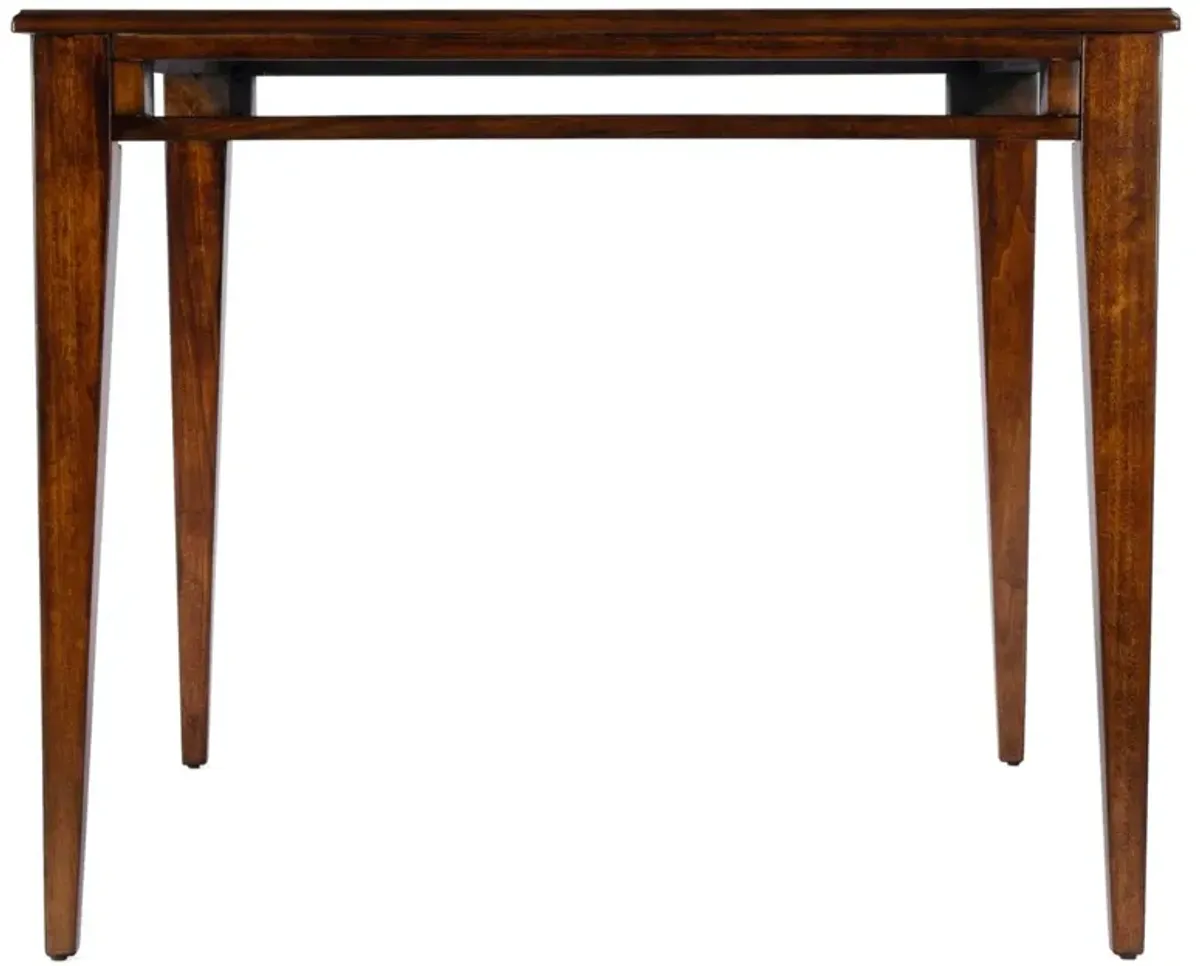 Lila 36" Square Game Table - Brown