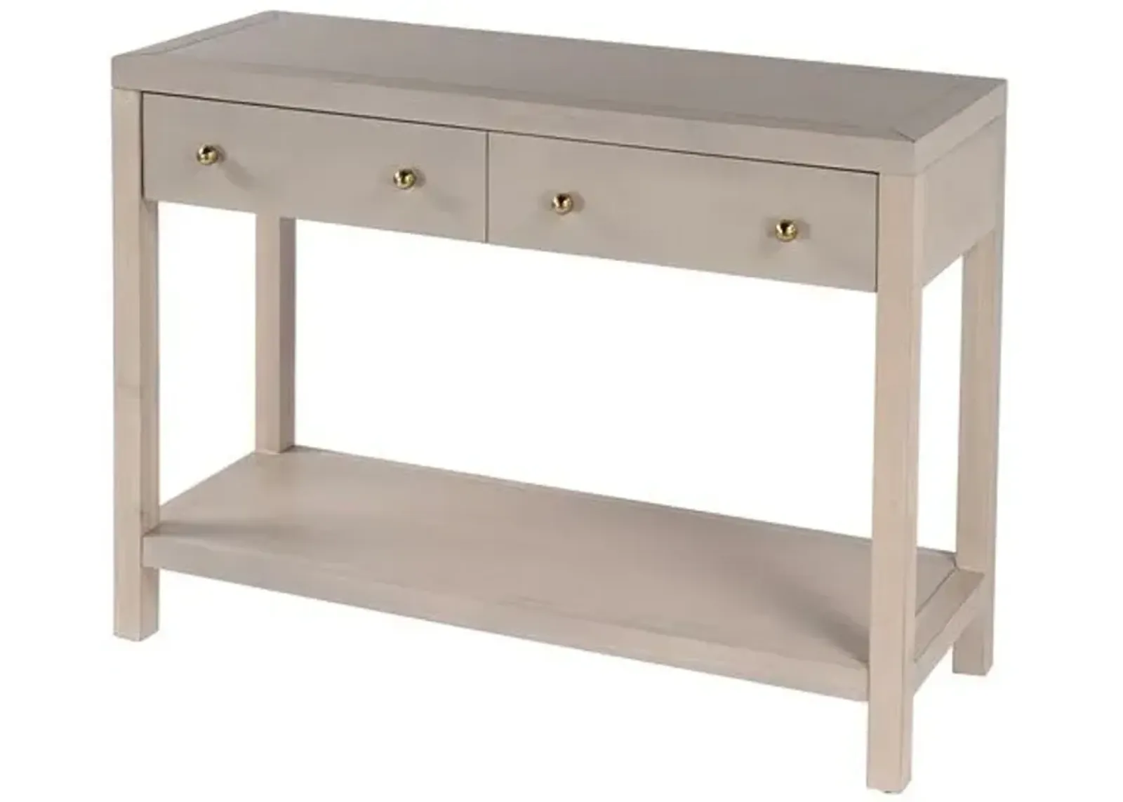 Charlie 2-Drawer Console Table - Beige