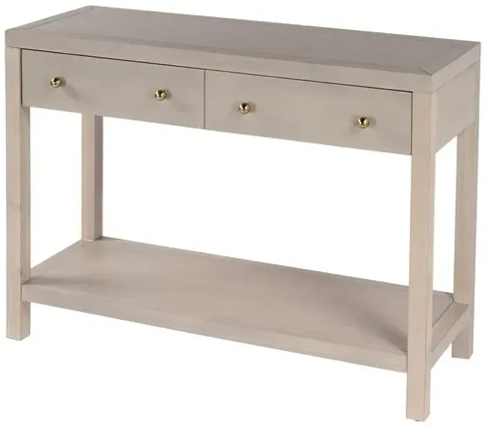 Charlie 2-Drawer Console Table - Beige