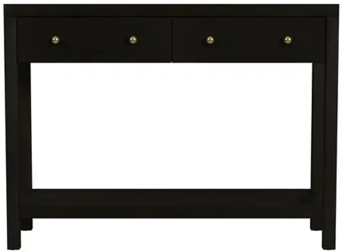 Charlie 40"W 2-Drawer Console Table - Brown