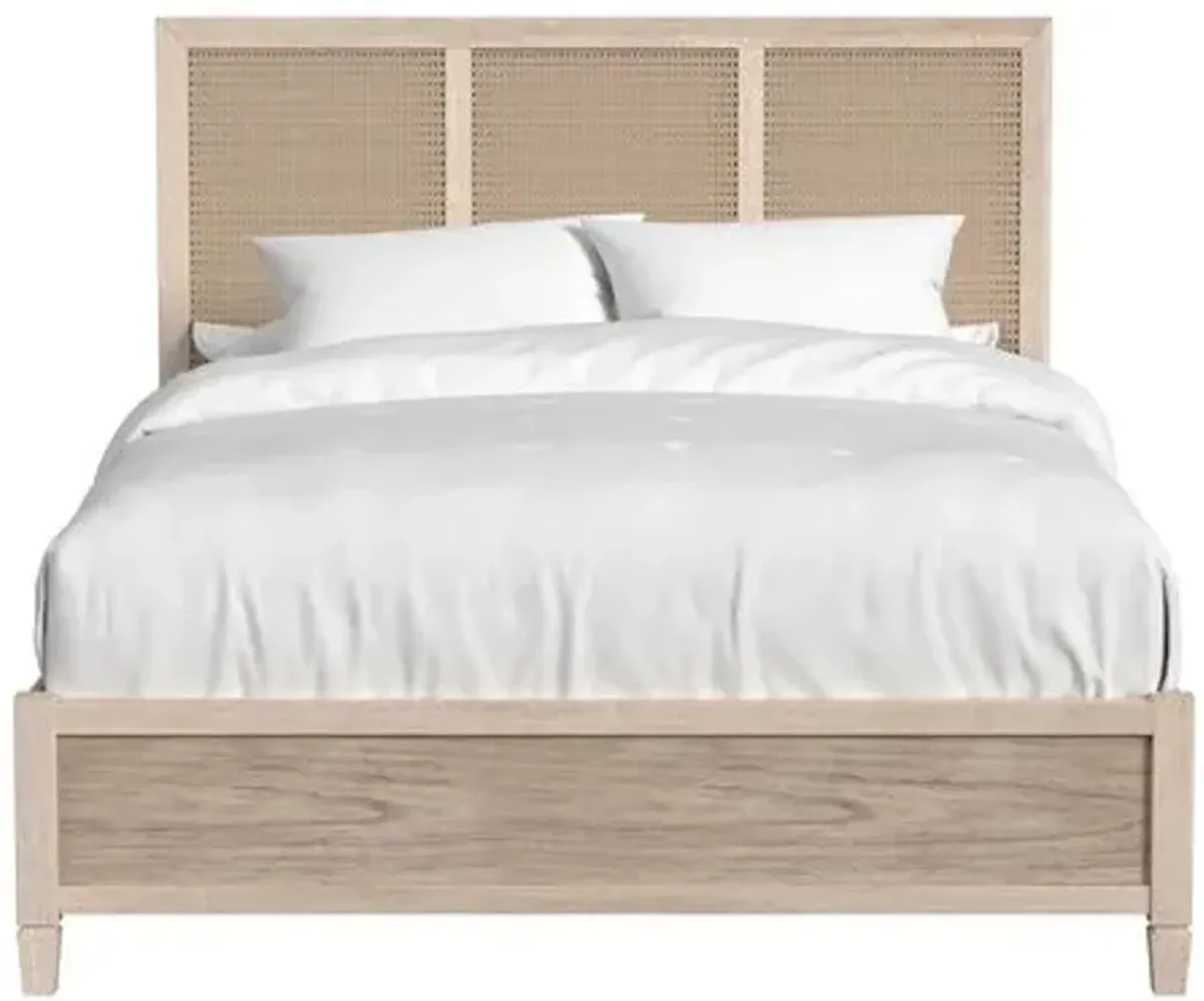 Myrtle Cane Bed - Beige