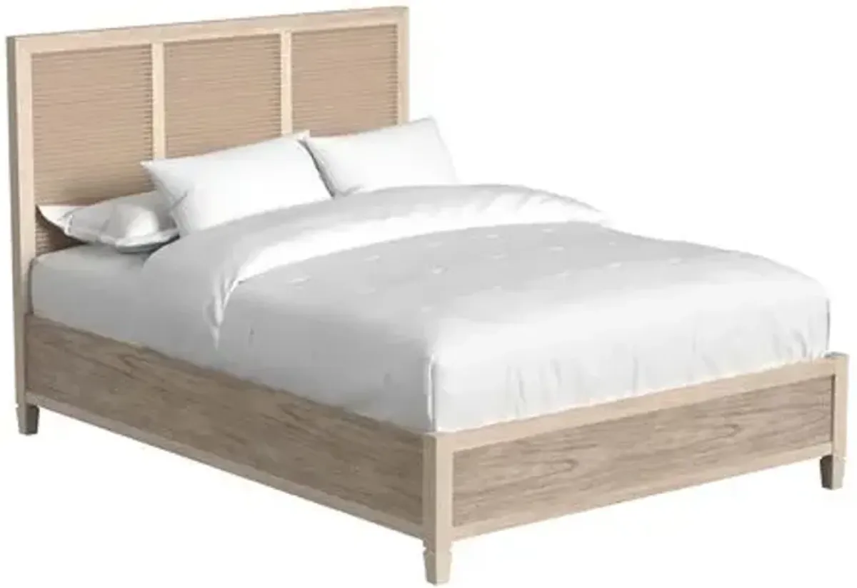 Myrtle Cane Bed - Beige