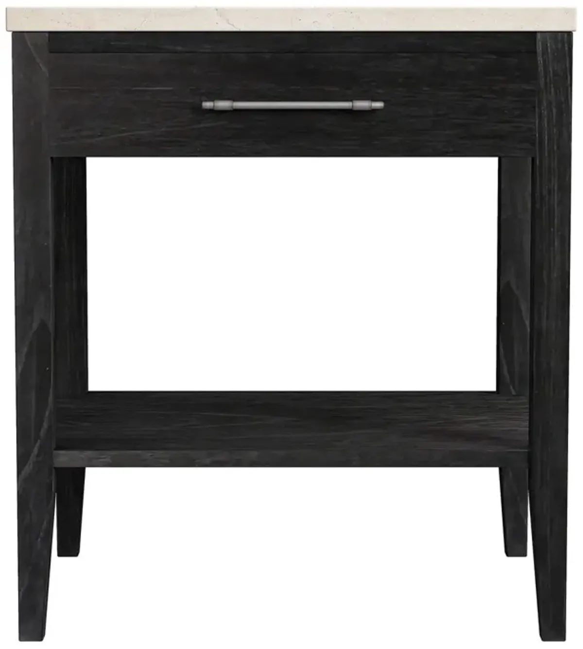 Ethan 1-Drawer Marble Top Nightstand