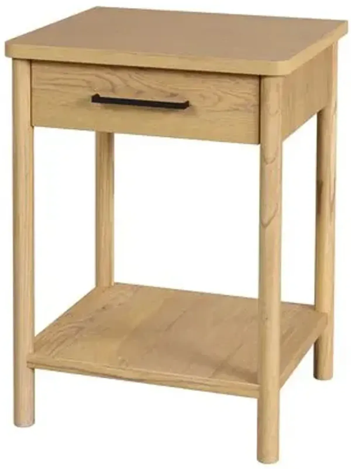 Gemma 1-Drawer Rounded Leg Nightstand