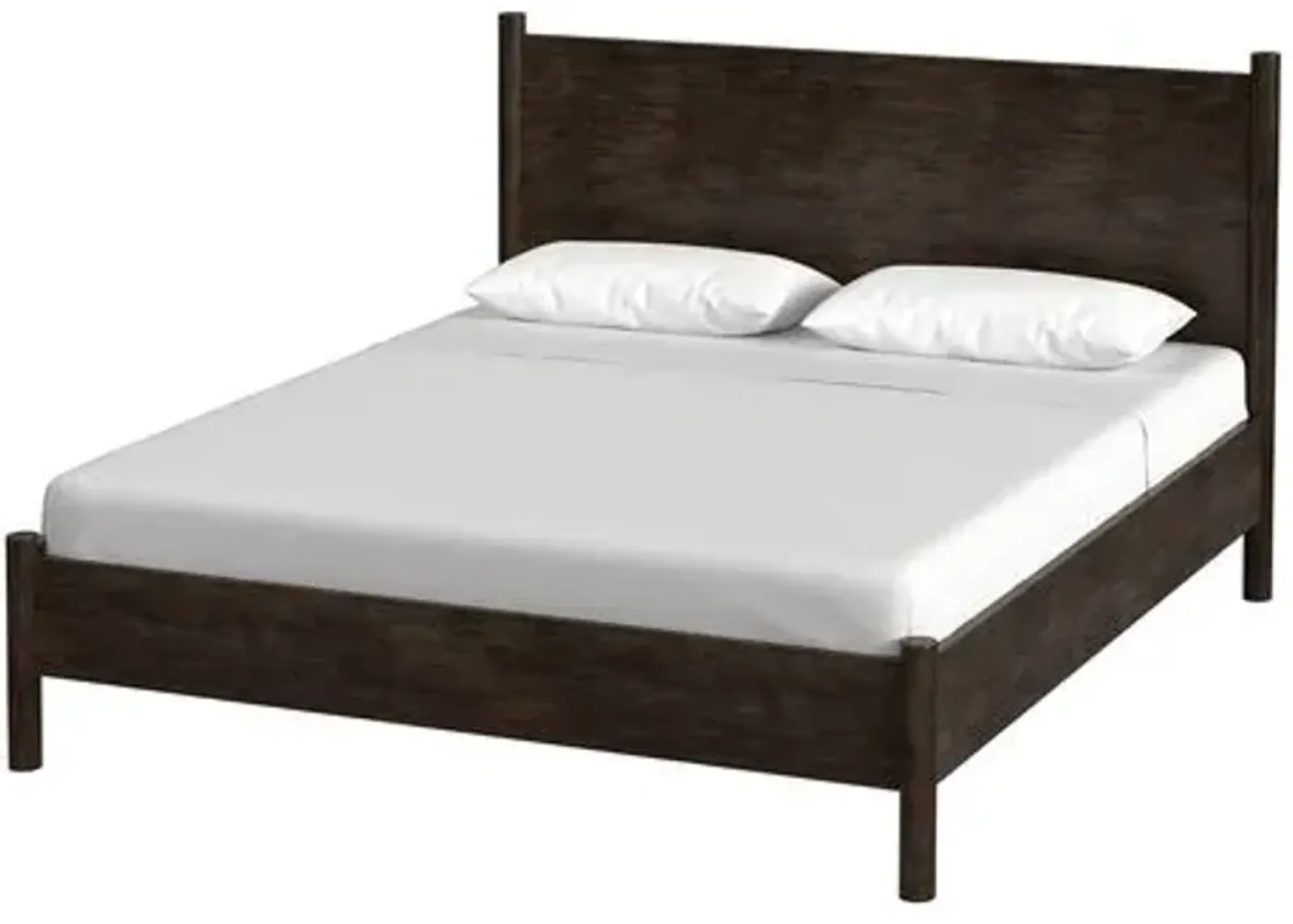 Gemma Panel Bed - Brown