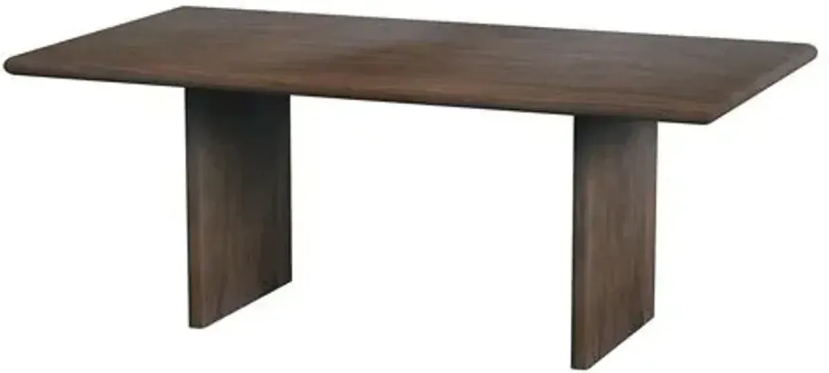 Jade Wood Panel Dining Table