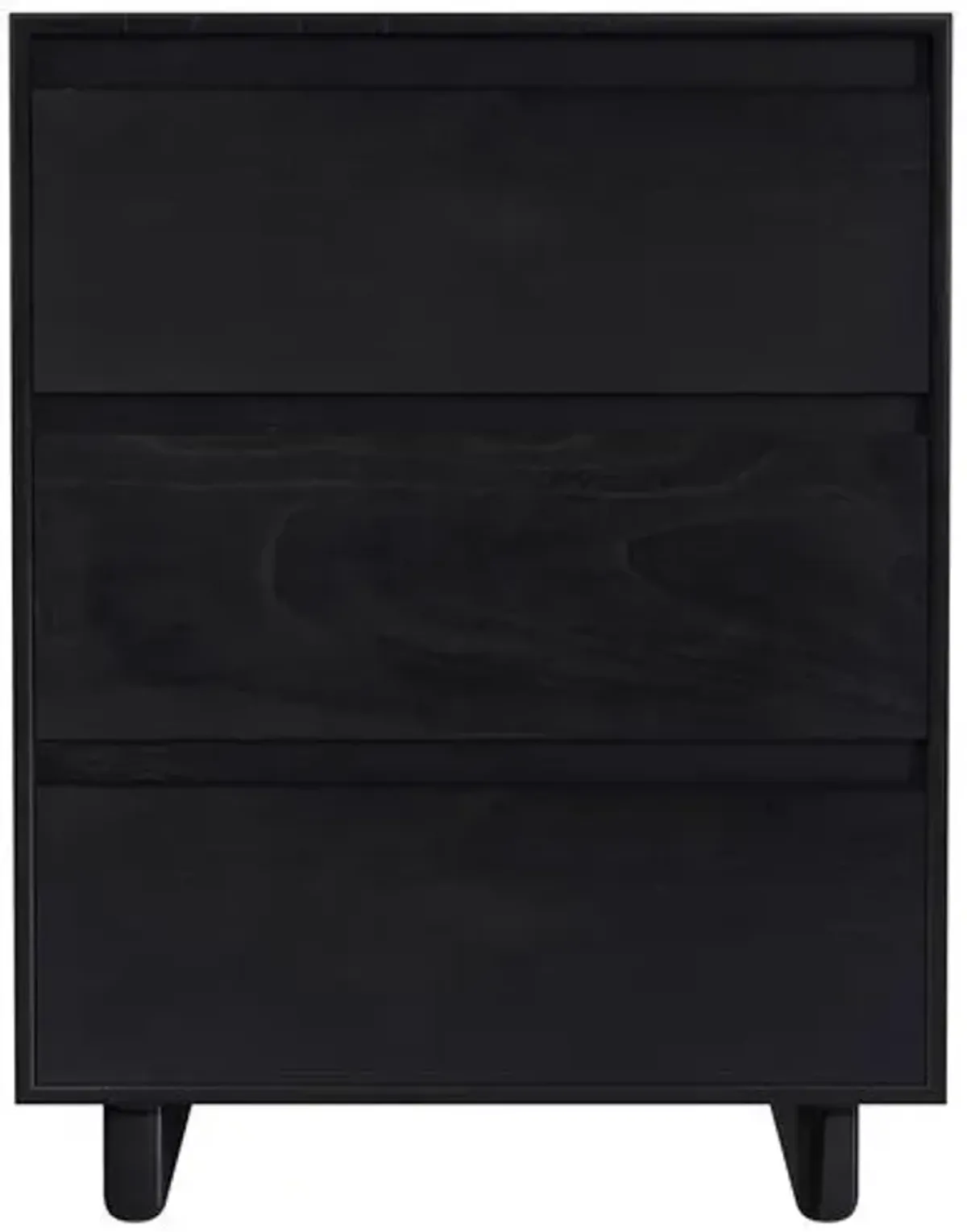 Jade Wood Panel 3-Drawer Narrow Nightstand