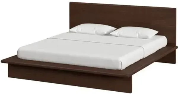 Jade Wood Platform Bed - Brown