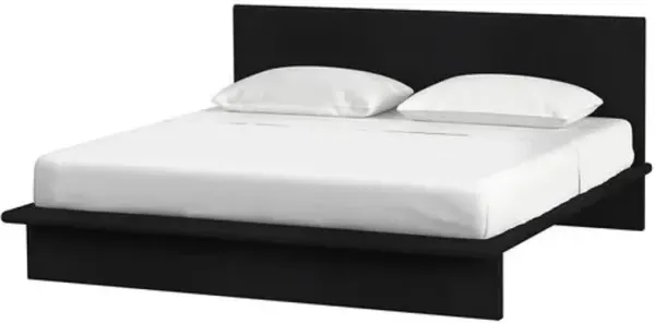 Jade Wood Platform Bed - Black