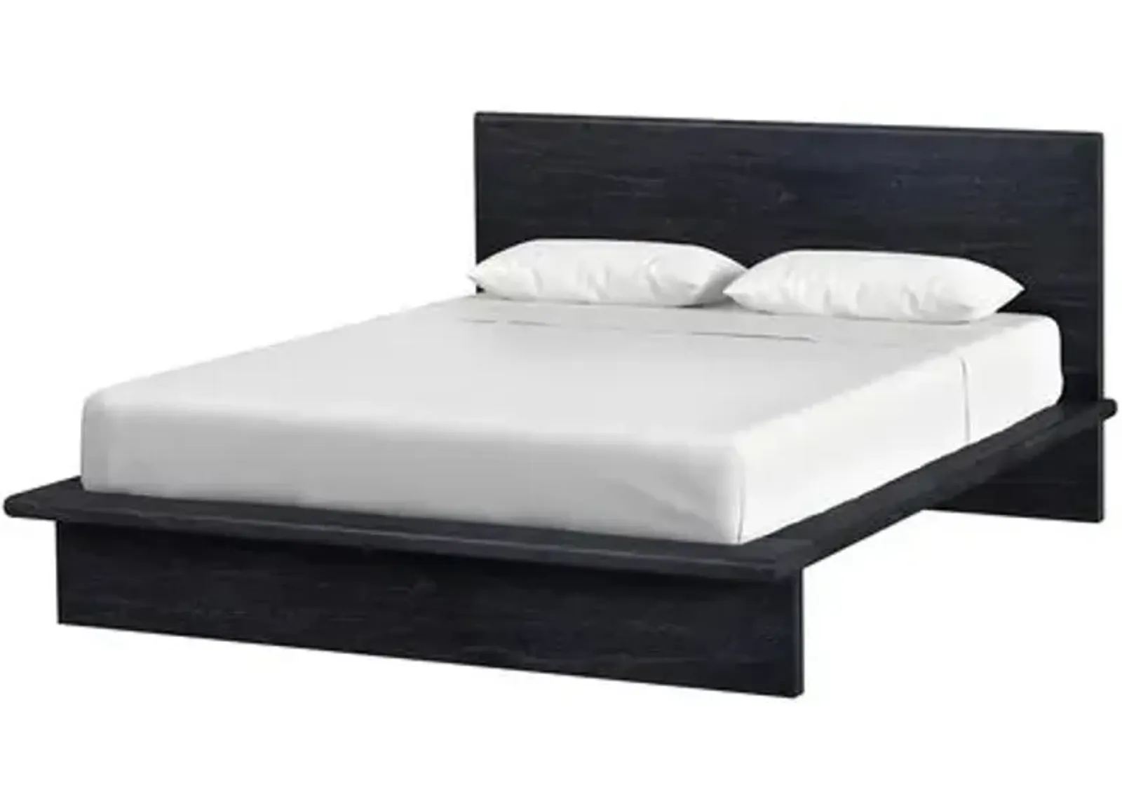 Jade Wood Platform Bed - Black