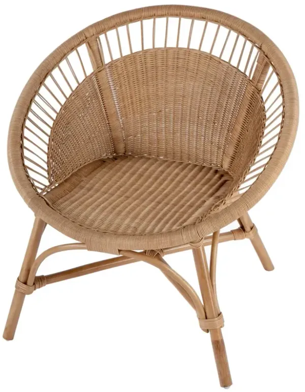 Carson Woven Rattan Accent Chair, Natural