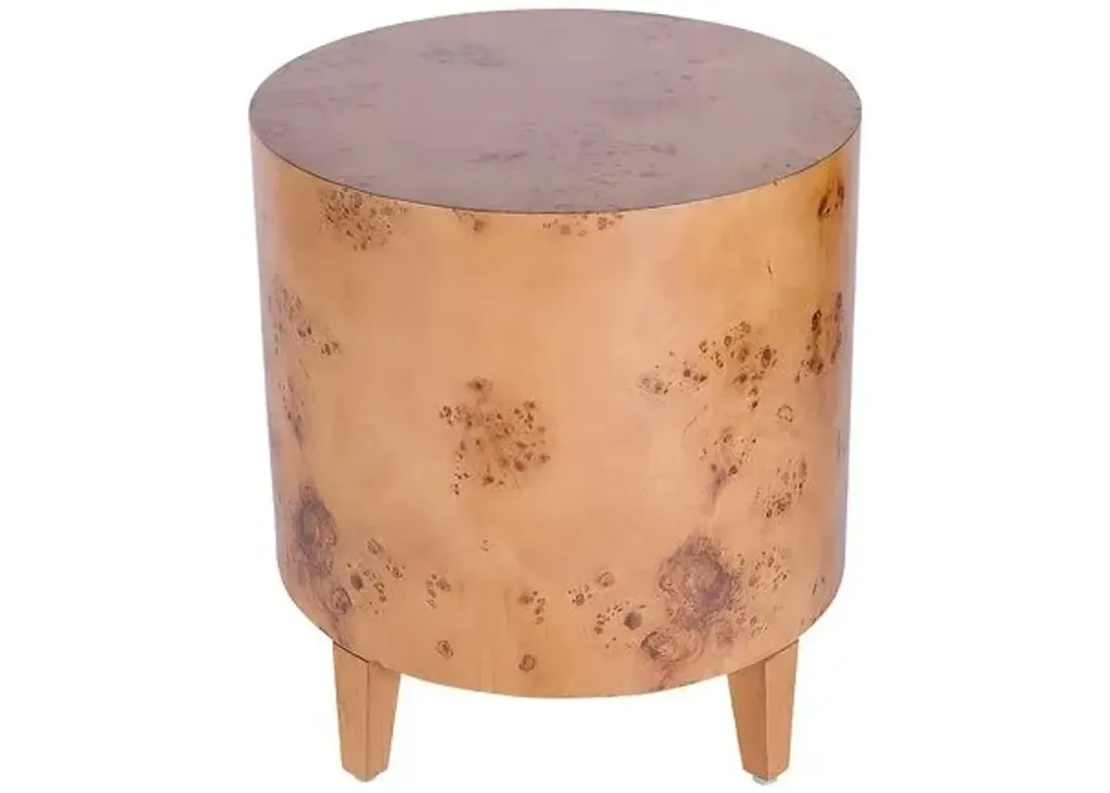 Noah Burl End Table - Brown